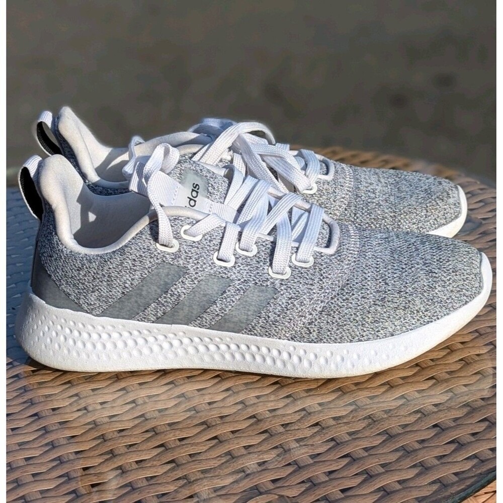 Adidas Cloudfoam Puremotion Gray Knit Running‎ Walking Sneakers Women's 6